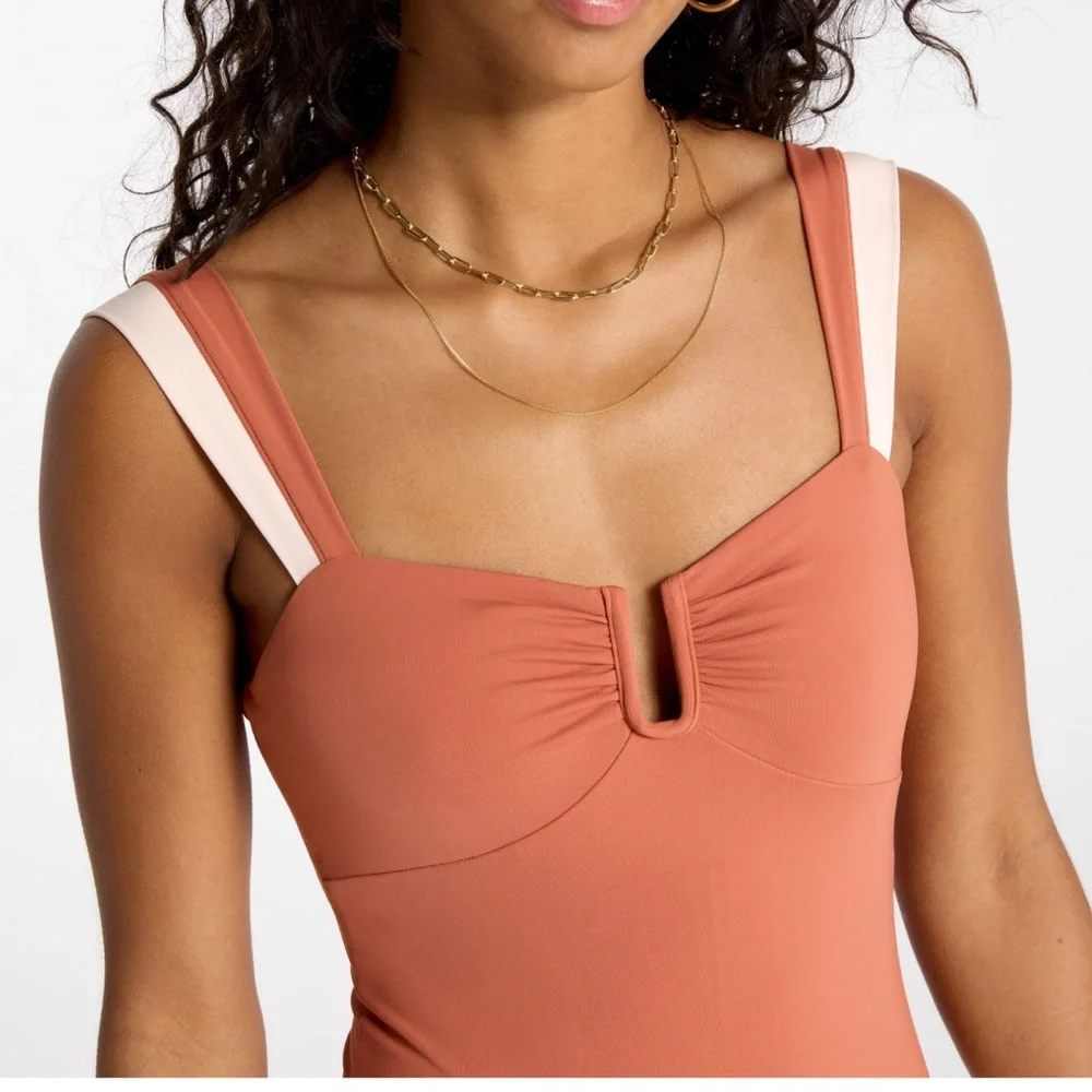 Stylish pink women’s One Piece Swimsuit - Picture 10 of 11